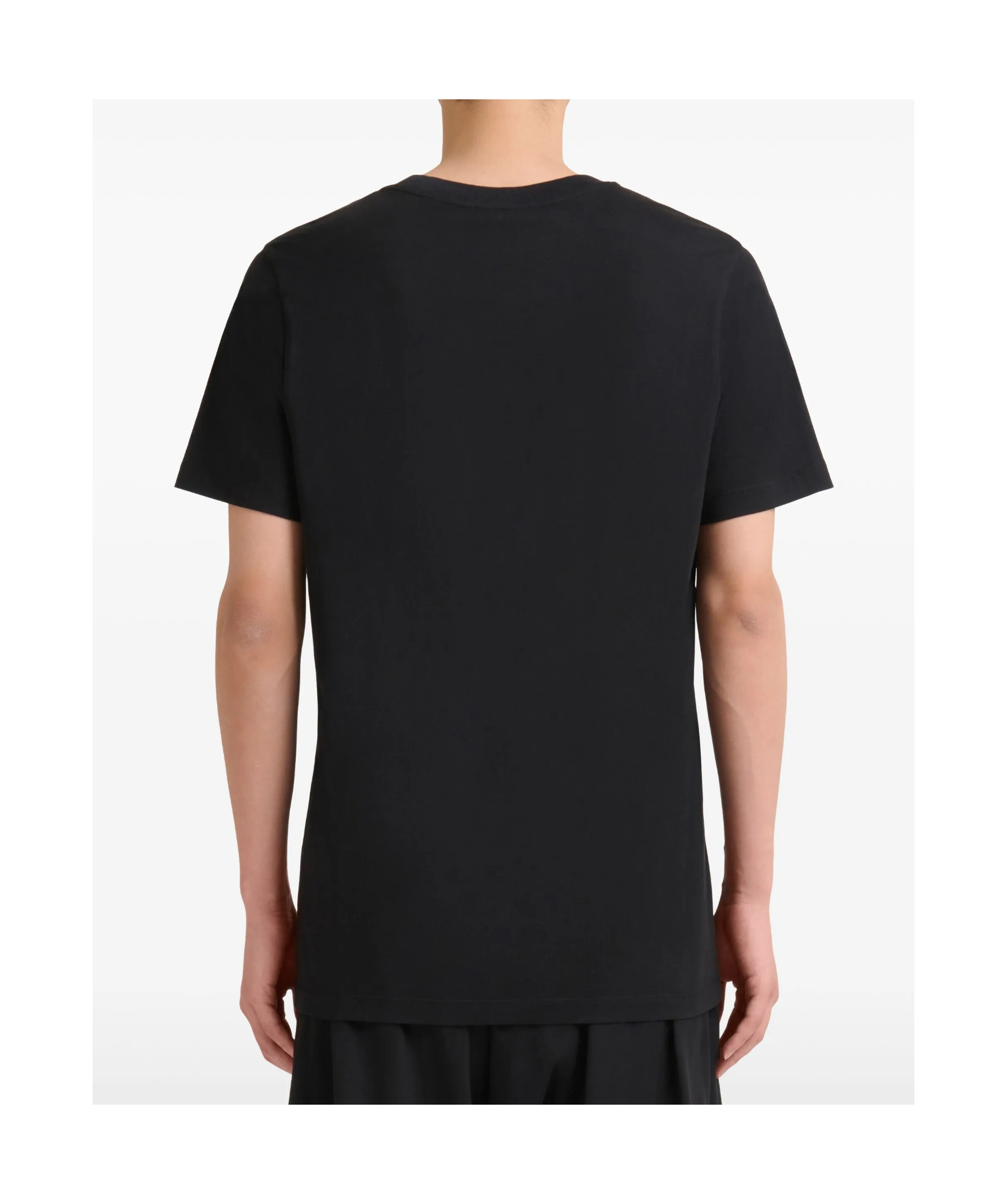 Marni Cotton Logo Graphic Tee In Black