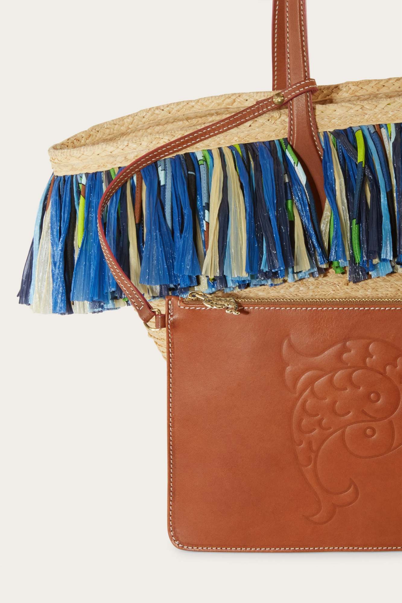 Pucci Ng Fringed Beach Bag In Nude