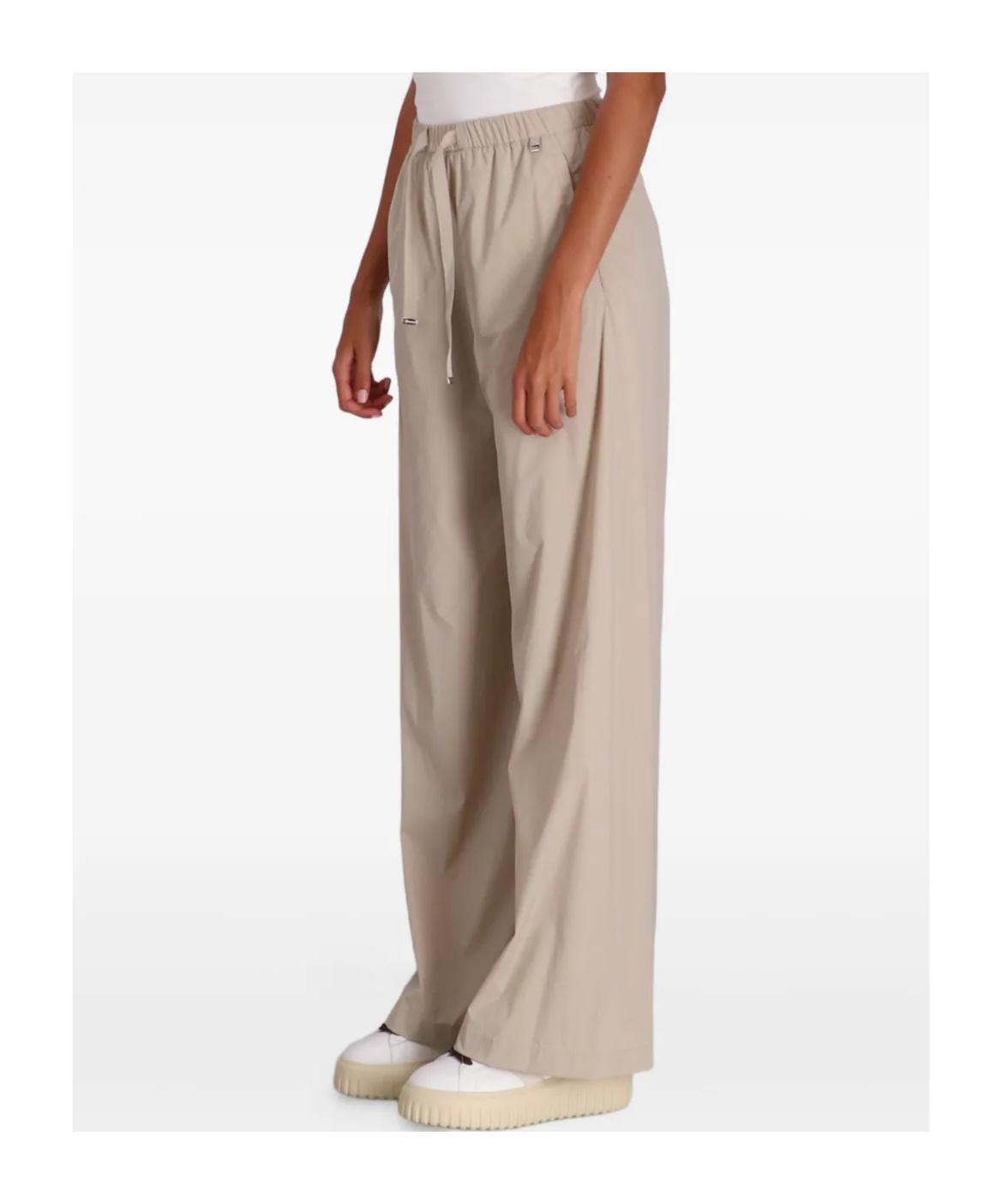 Herno Drawstring Straight-leg Trousers In Neutral