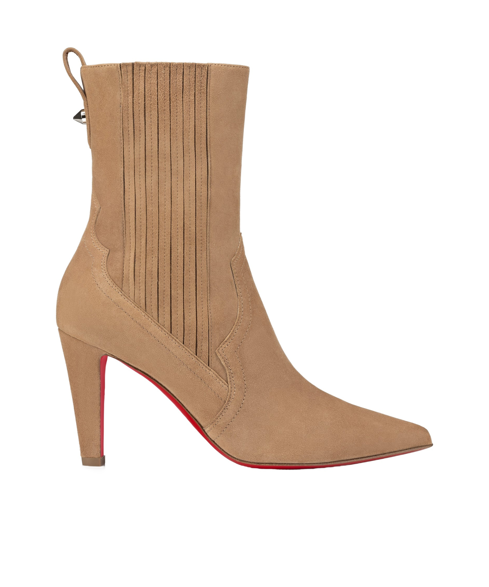 Christian Louboutin Santigag Suede Heeled Boots 85 In Green
