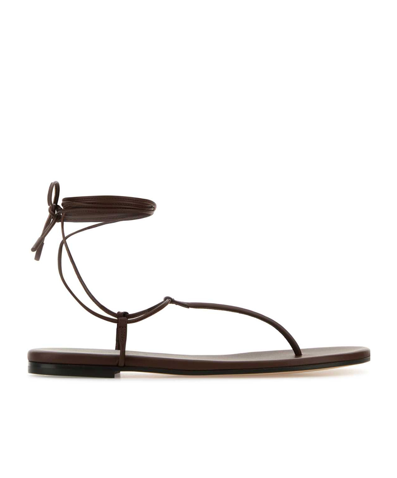 Gianvito Rossi Slingback And Open-toe Flat Sandals In Brown