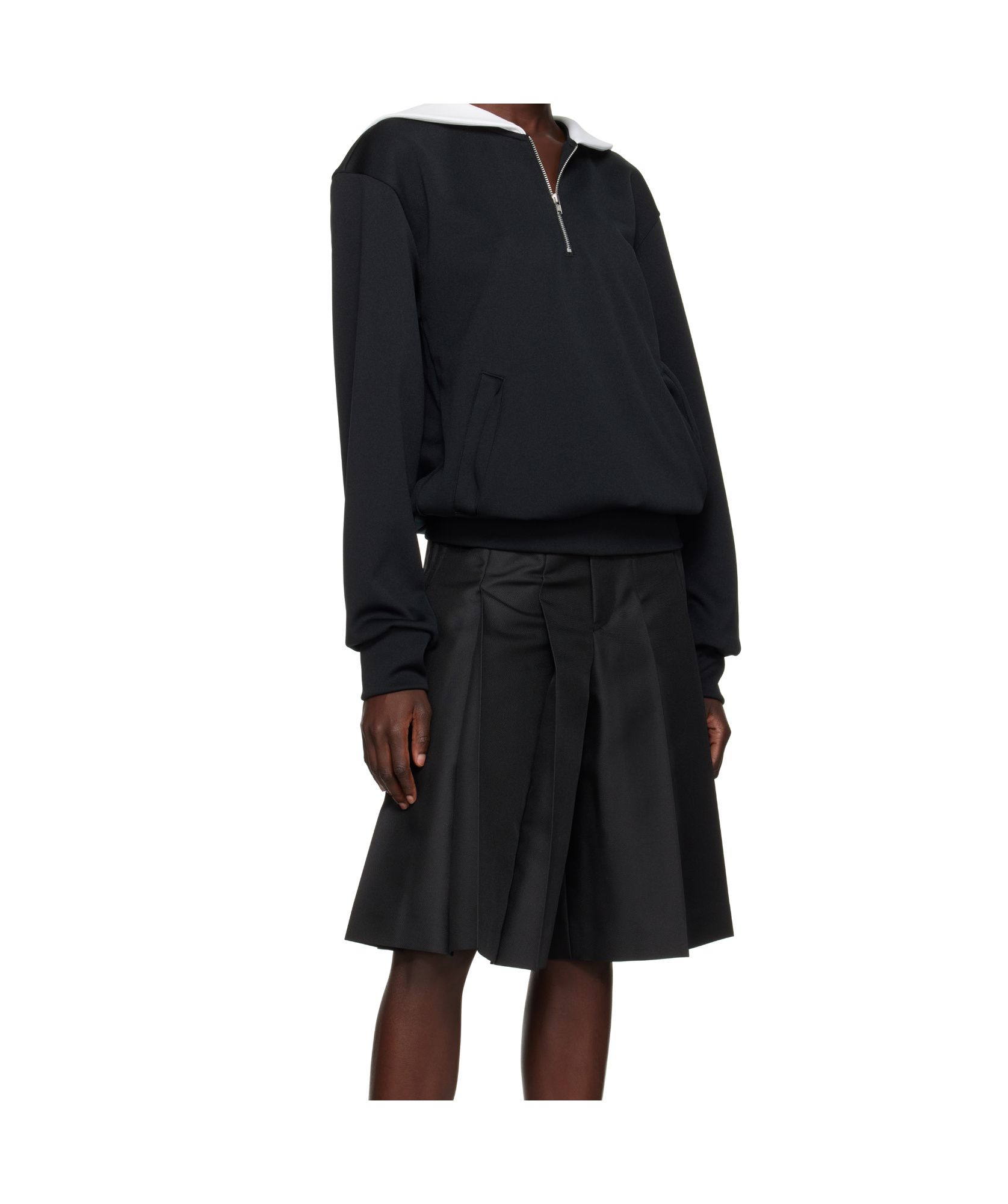 COMME DES GARÇONS LAPEL LONG SLEEVE SWEATER 