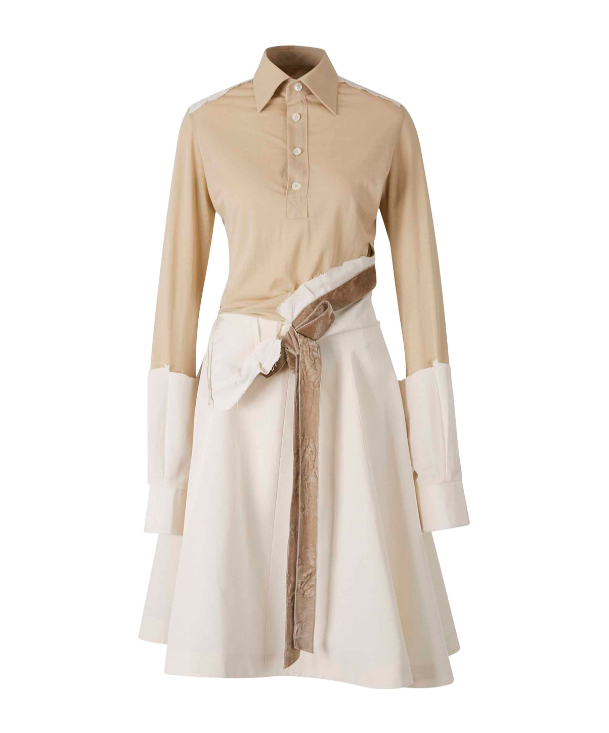 Maison Margiela Work-in-progress Midi Shirt-dress Clothing