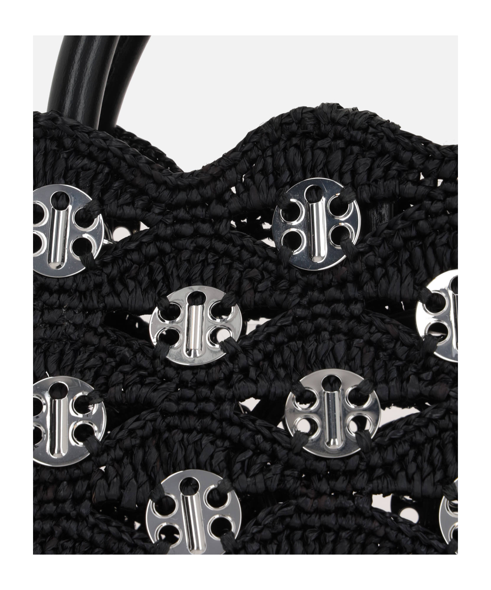 Rabanne Woven Tote Bag In Black