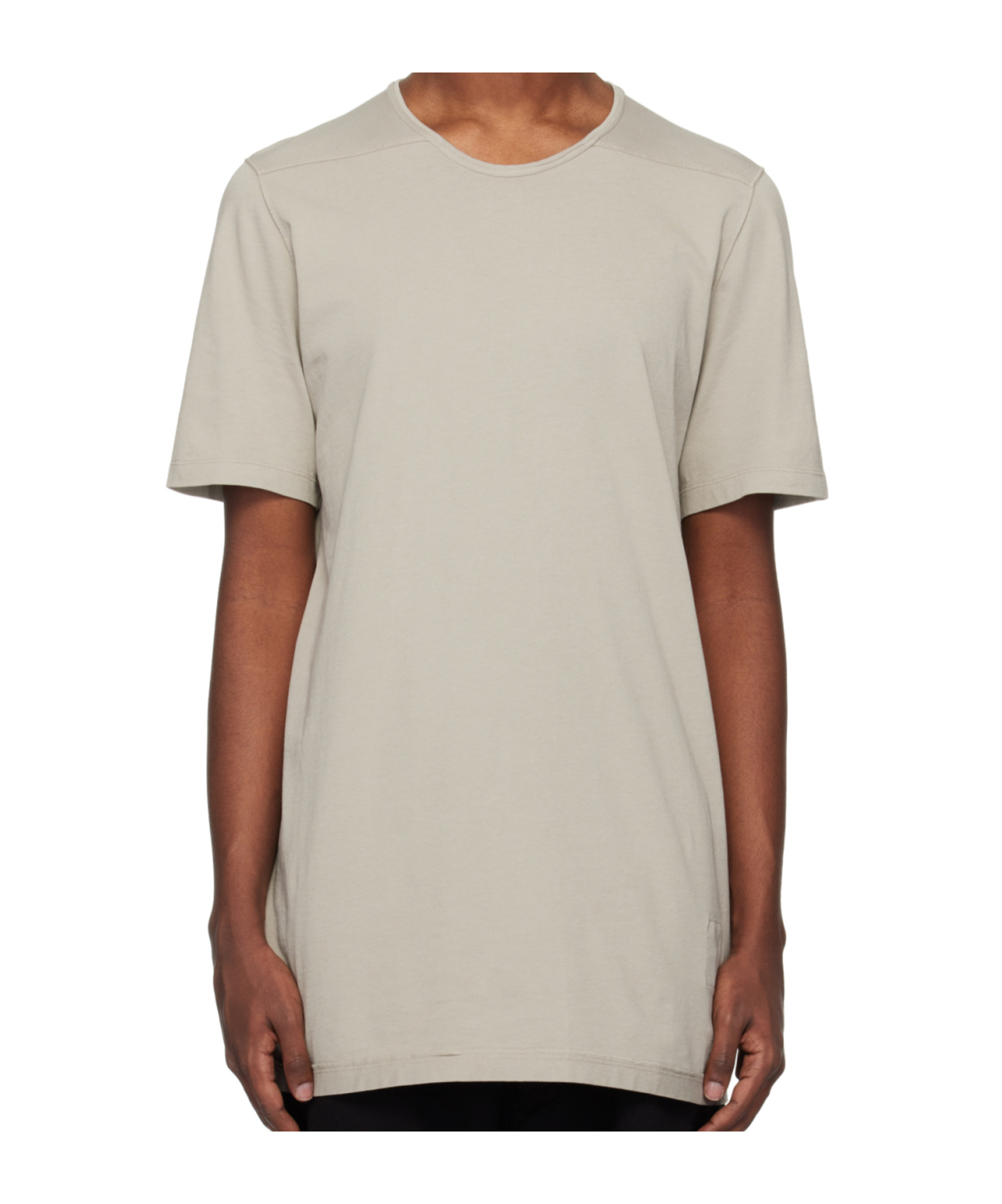 Rick Owens Drkshdw Porterville Level T-shirt In Pearly