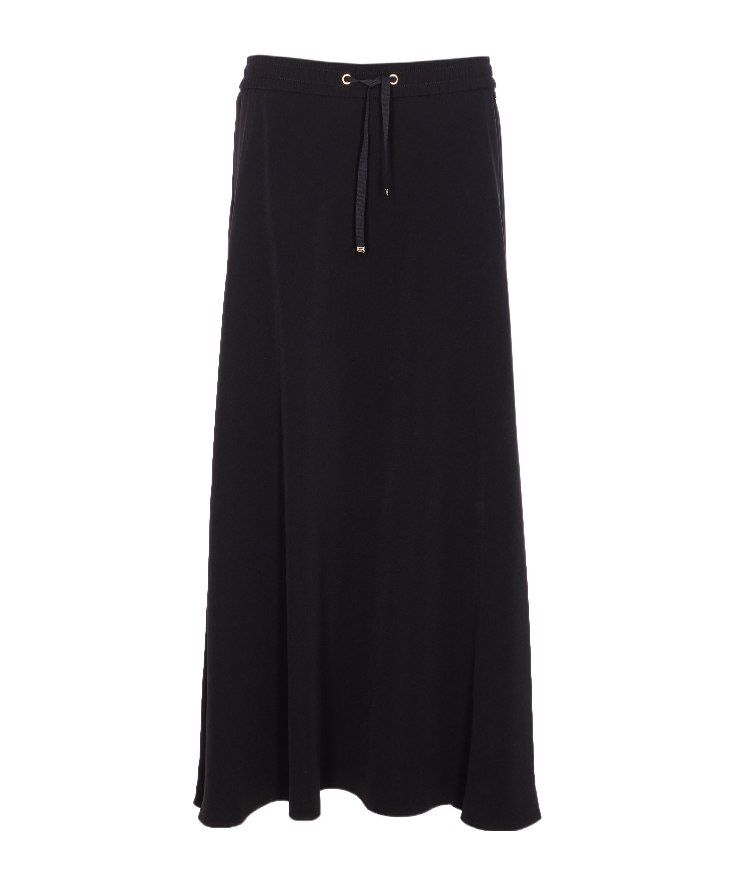 Herno Midi And Knee Length Skirt With Drawstring In Black