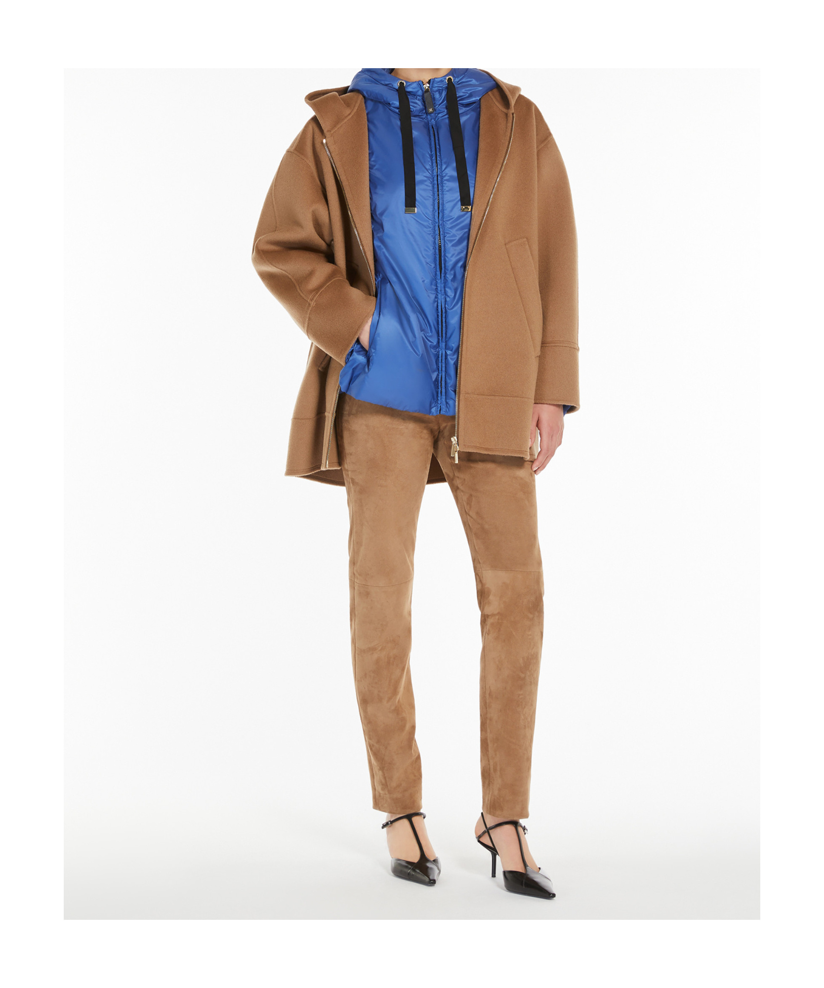Max Mara Long-sleeved Casual Jacket In Blue