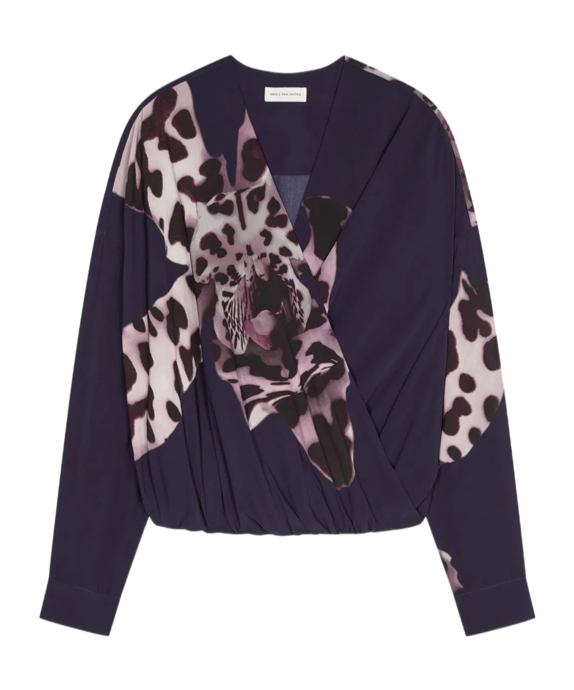 Dries Van Noten Drapierte Bluse In Black