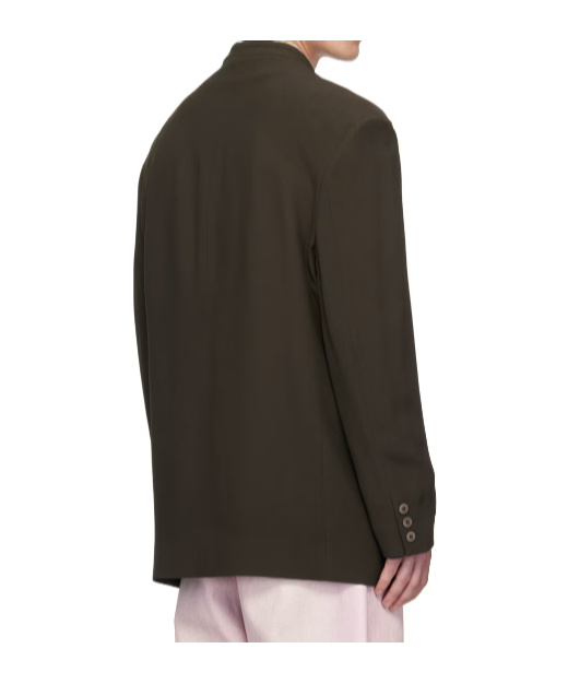 Magliano Stand-neck Suit Coat In Black