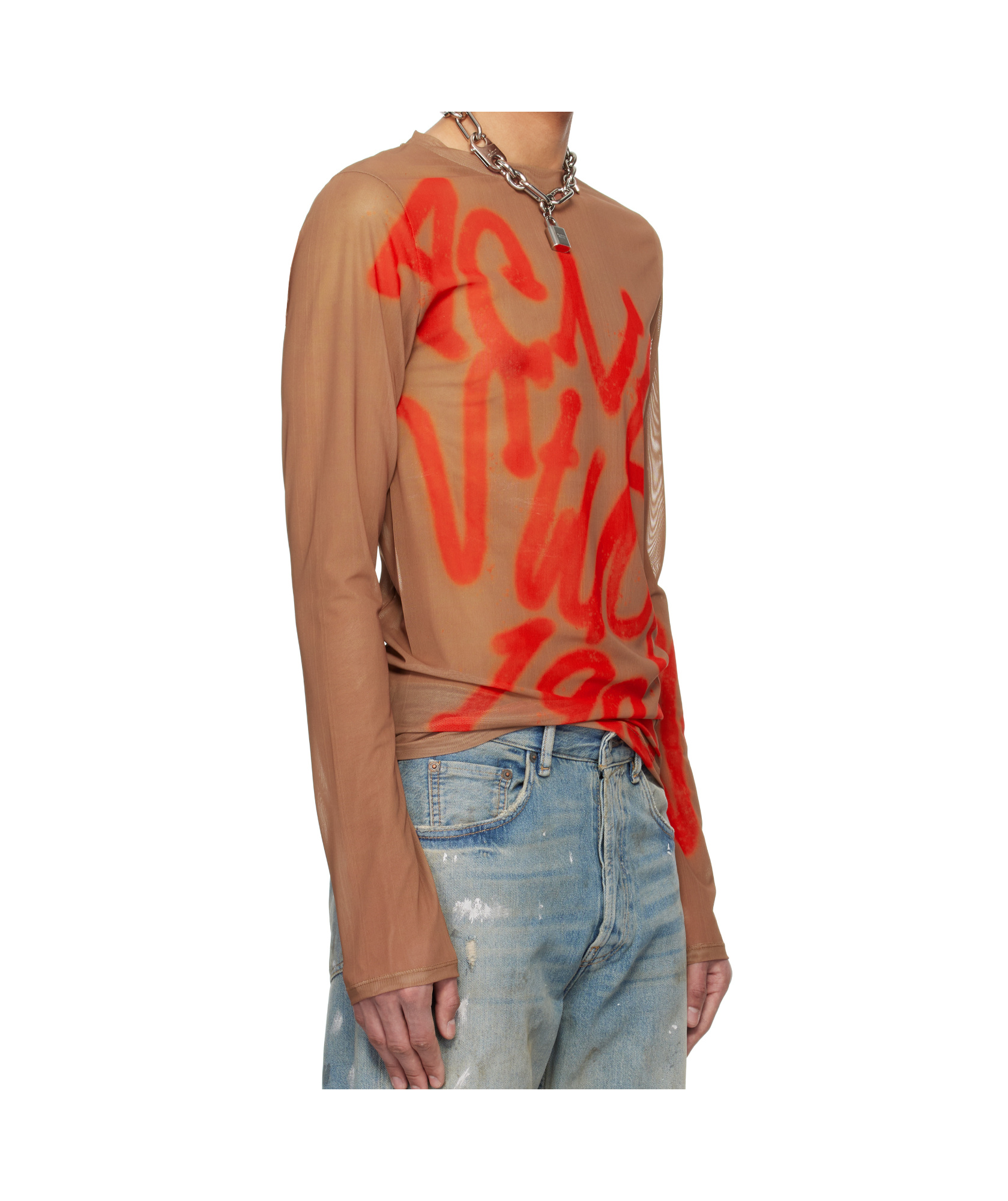 Acne Studios Logo-print T-shirt In Multicolor