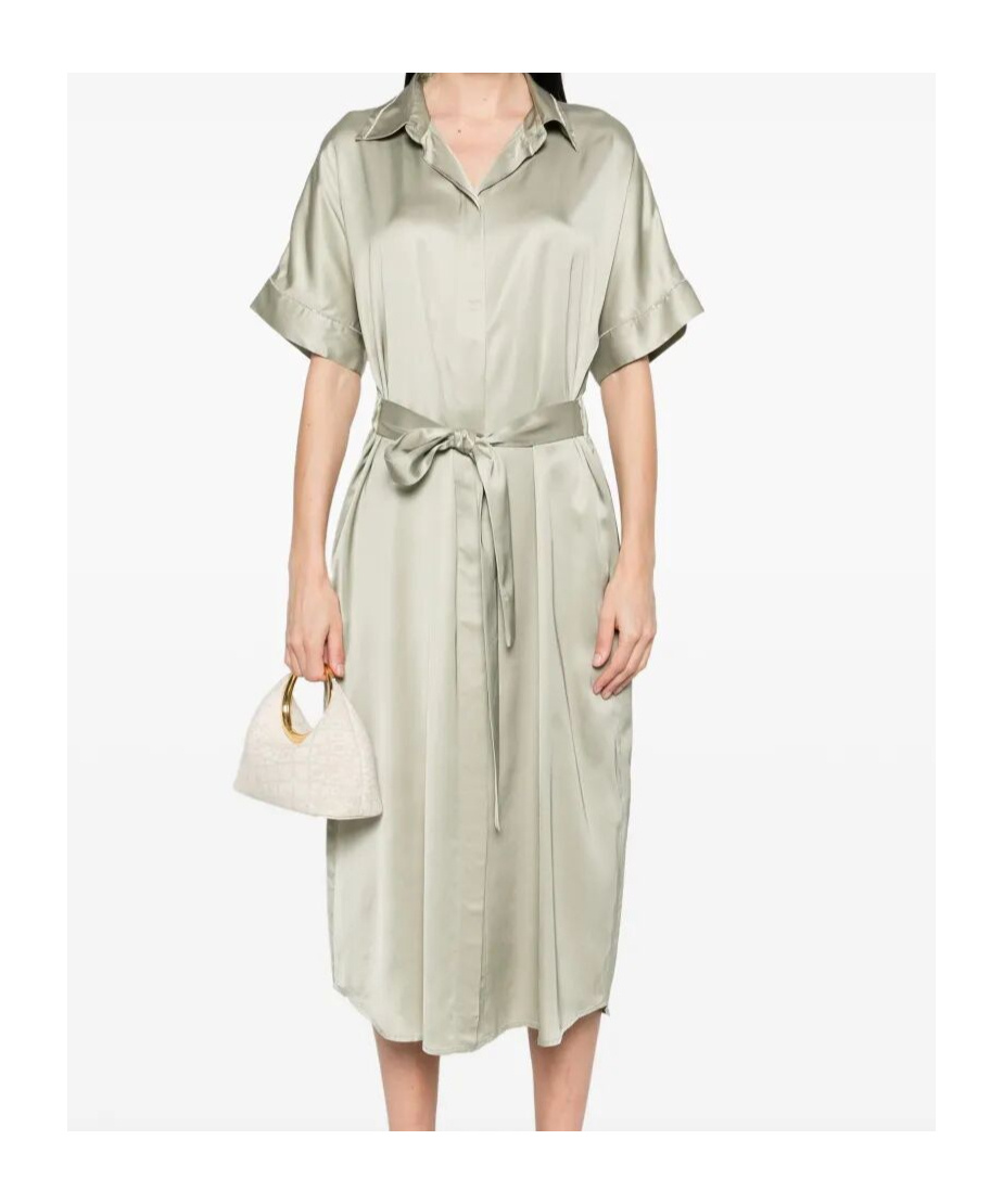 Peserico Satin Midi Dress