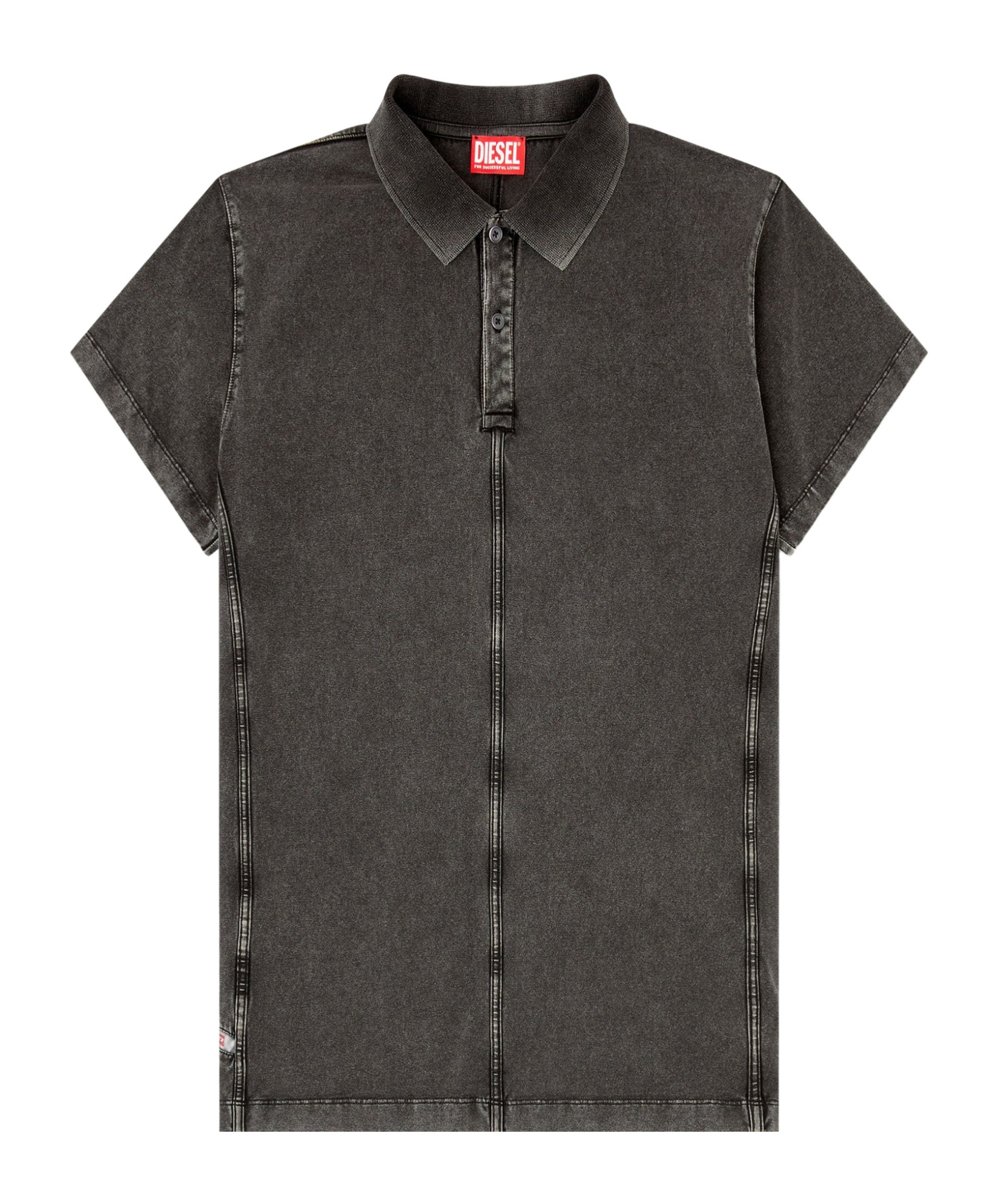 Diesel T-nomely Polo Shirt In Black