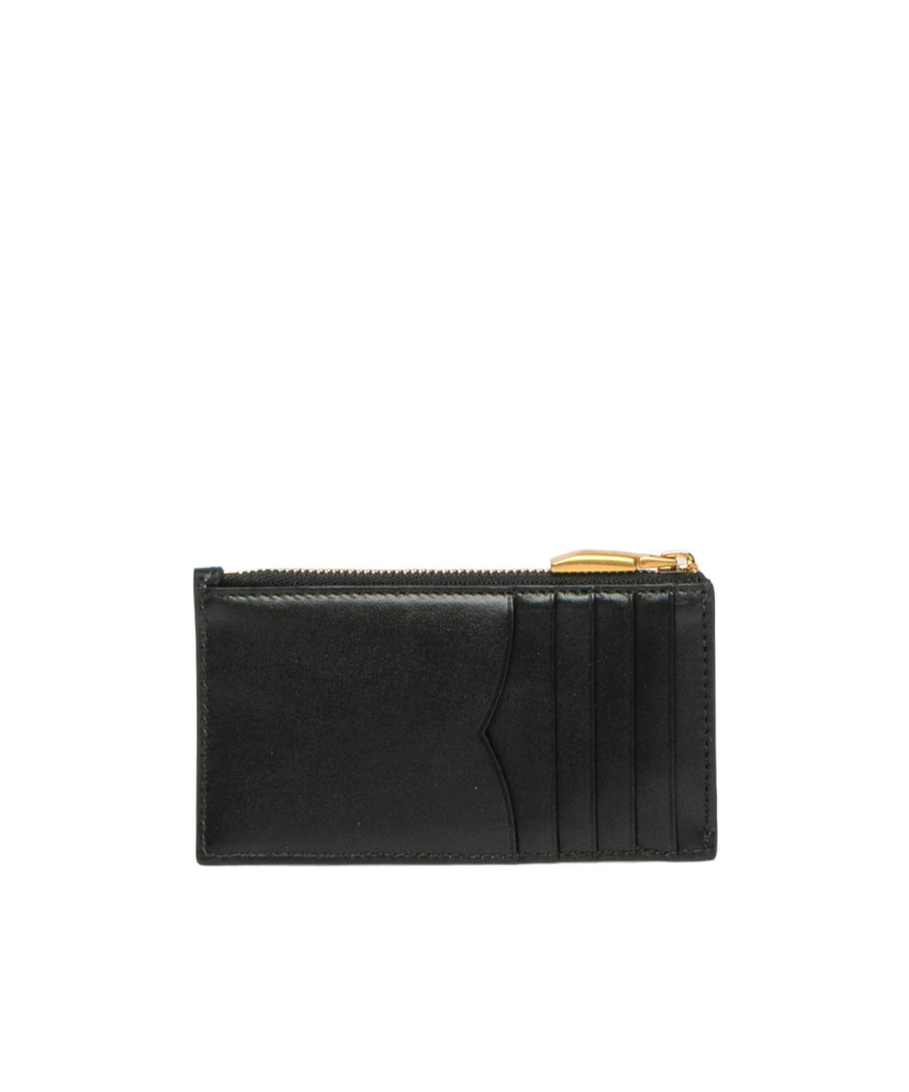 Shop Bally Emblem Zipper Card Bag In Black