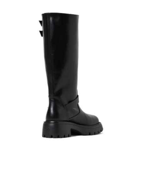 Stuart Weitzman Emerson Moto Boots In Black