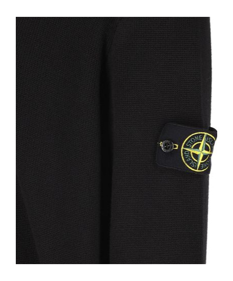 Shop Stone Island Compass-badge Sweater In Black