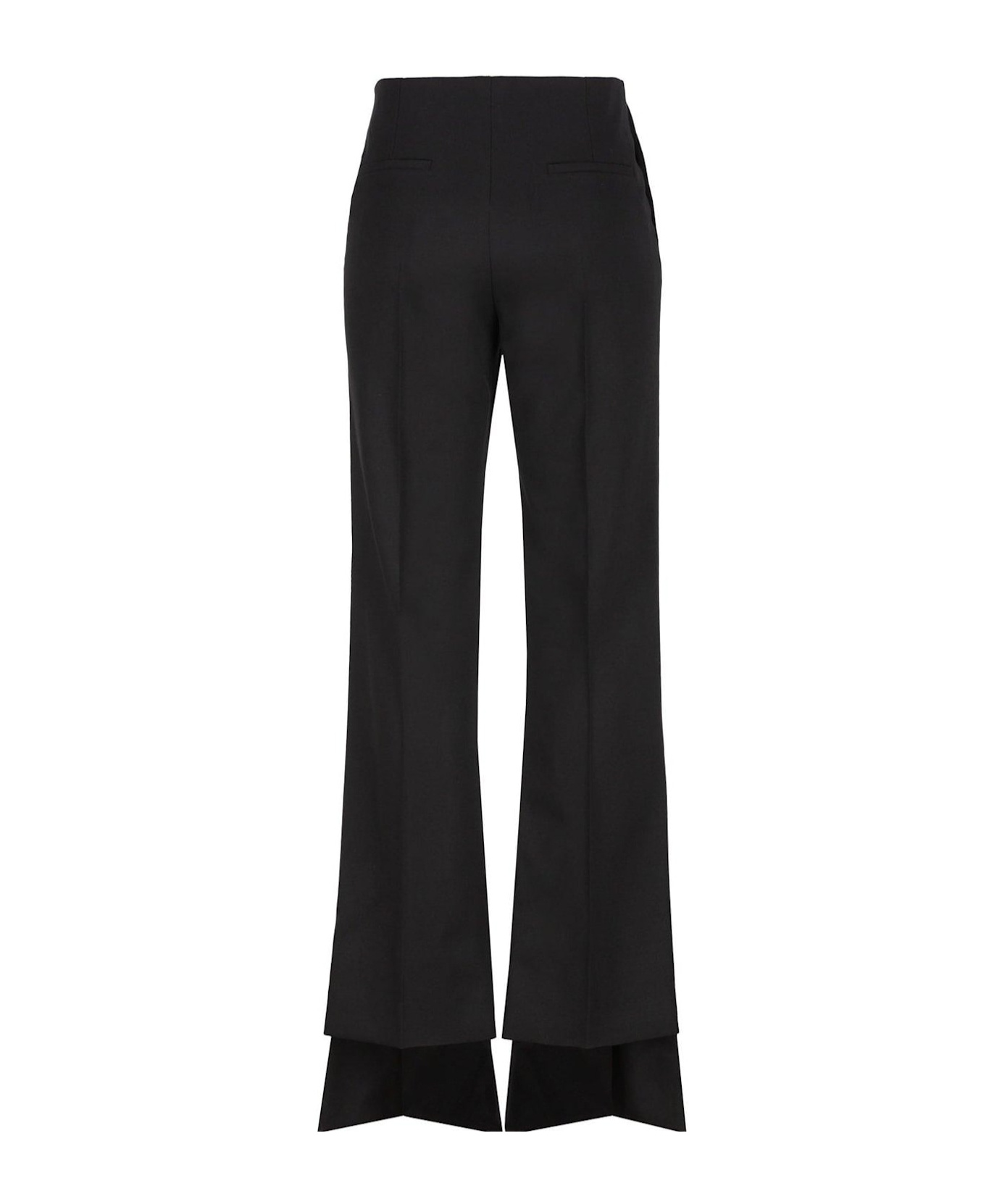 Chloé Low-waisted Tailored Trousers In Black