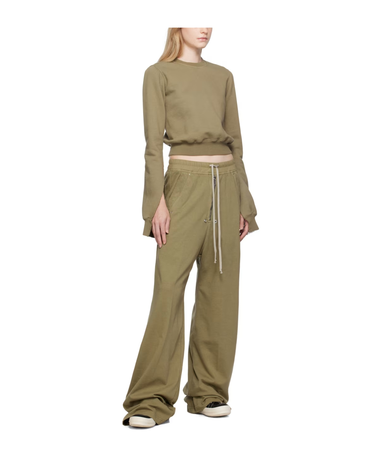 Rick Owens Drkshdw Geth Belas Rope Sweatpants In Brown