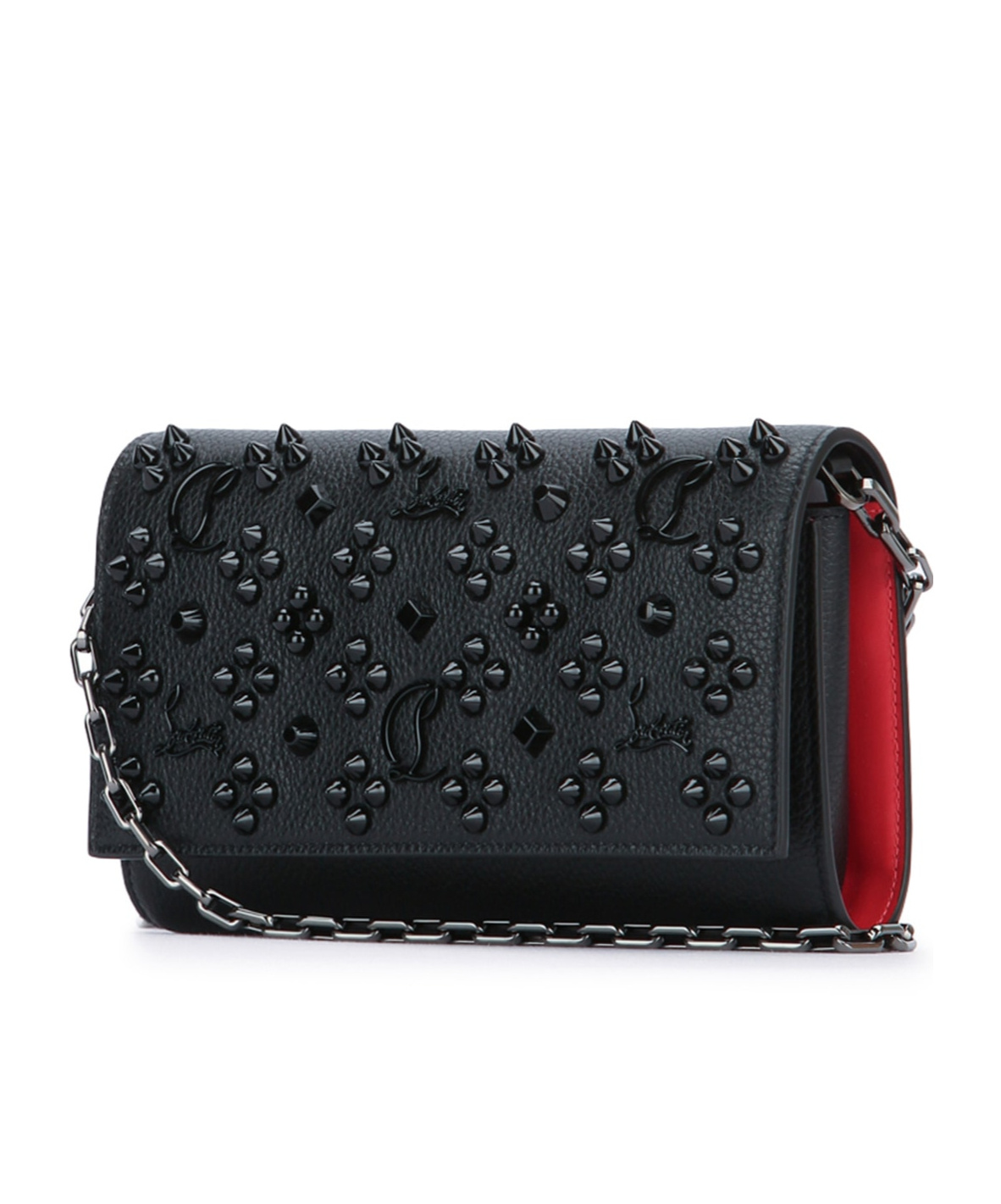 Christian Louboutin Flap Shoulder Bag In Black