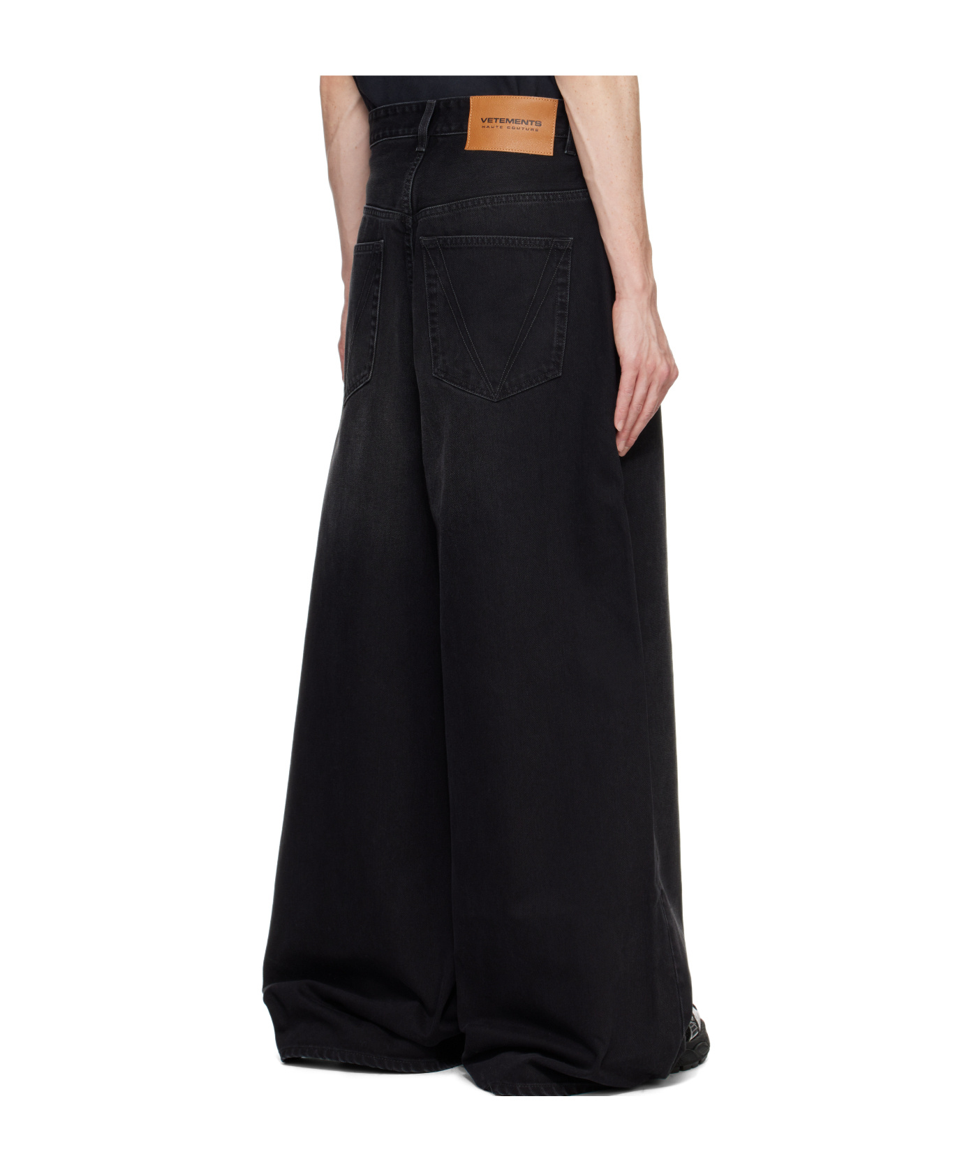 Vetements Oversized Baggy Jeans In Black