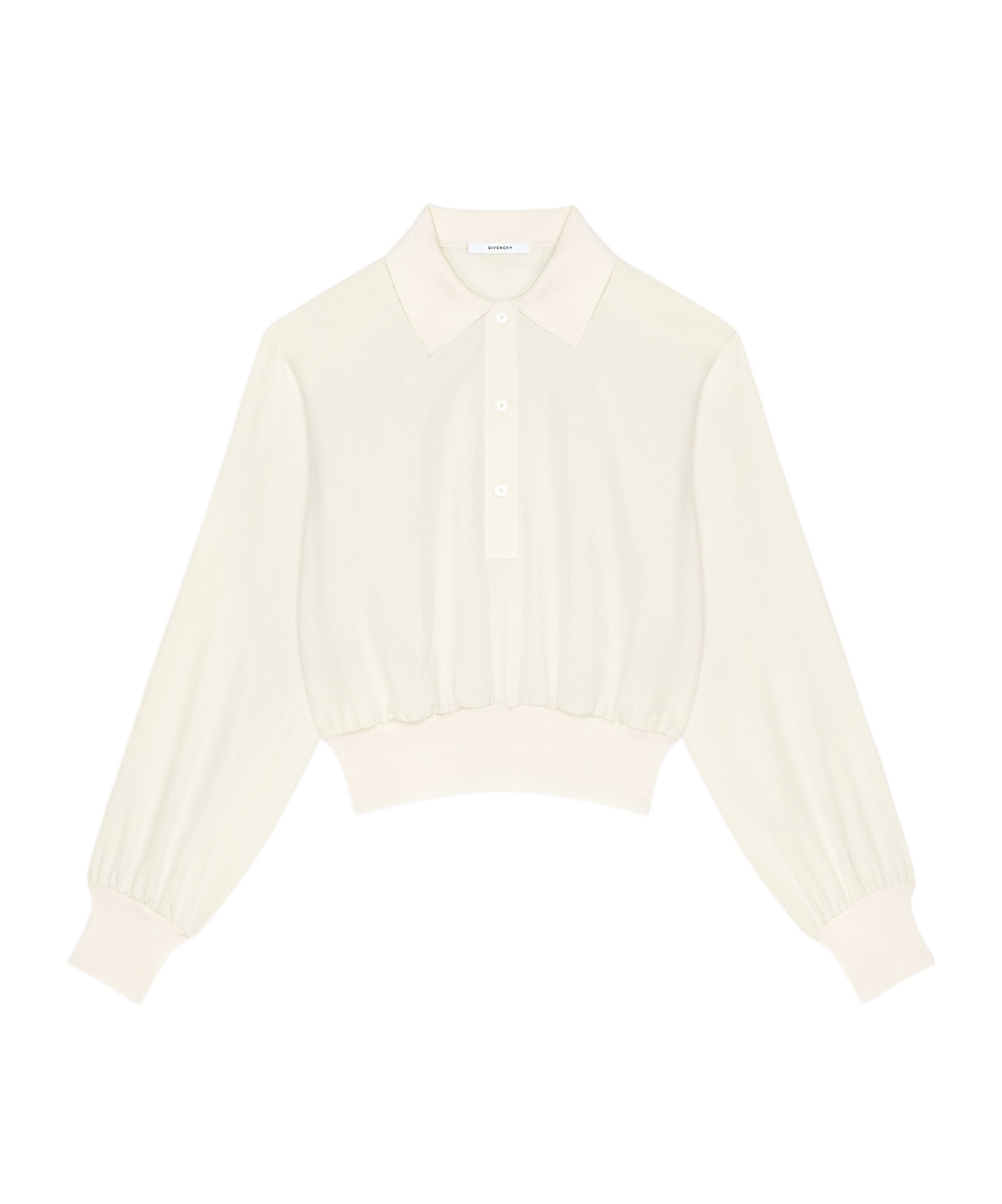 Givenchy Silk Polo Shirt In White