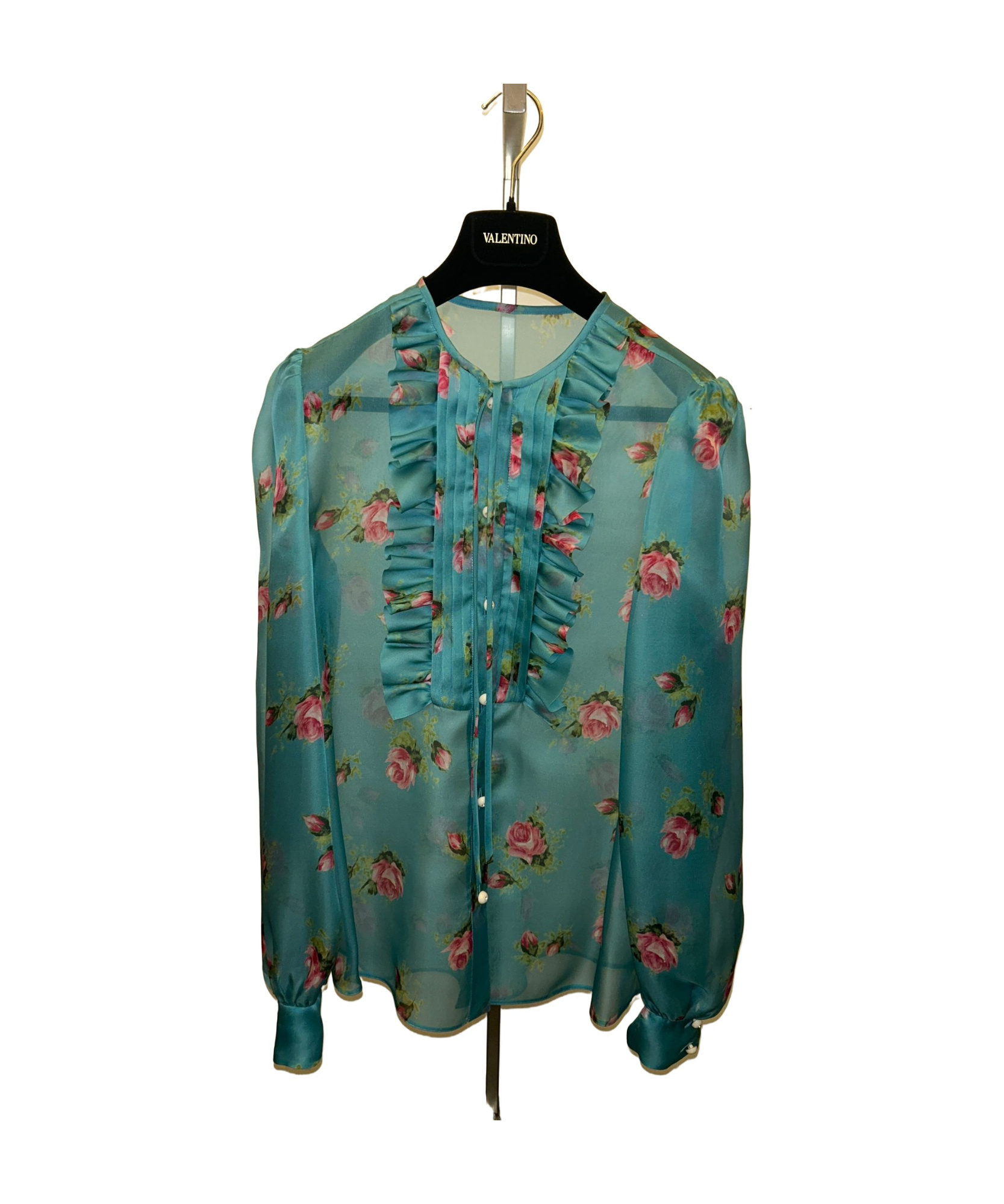 Valentino Long-sleeved Shirt In Green