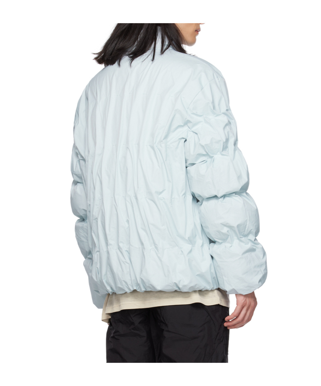 Post Archive Faction (paf) Ssense Exclusive Blue Down Jacket