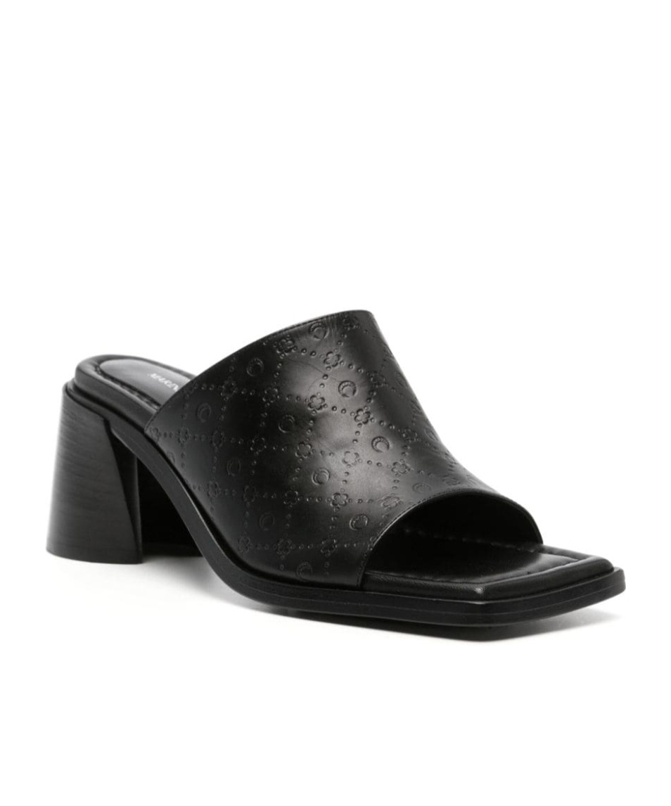 Marine Serre High-heeled Sandals In Black