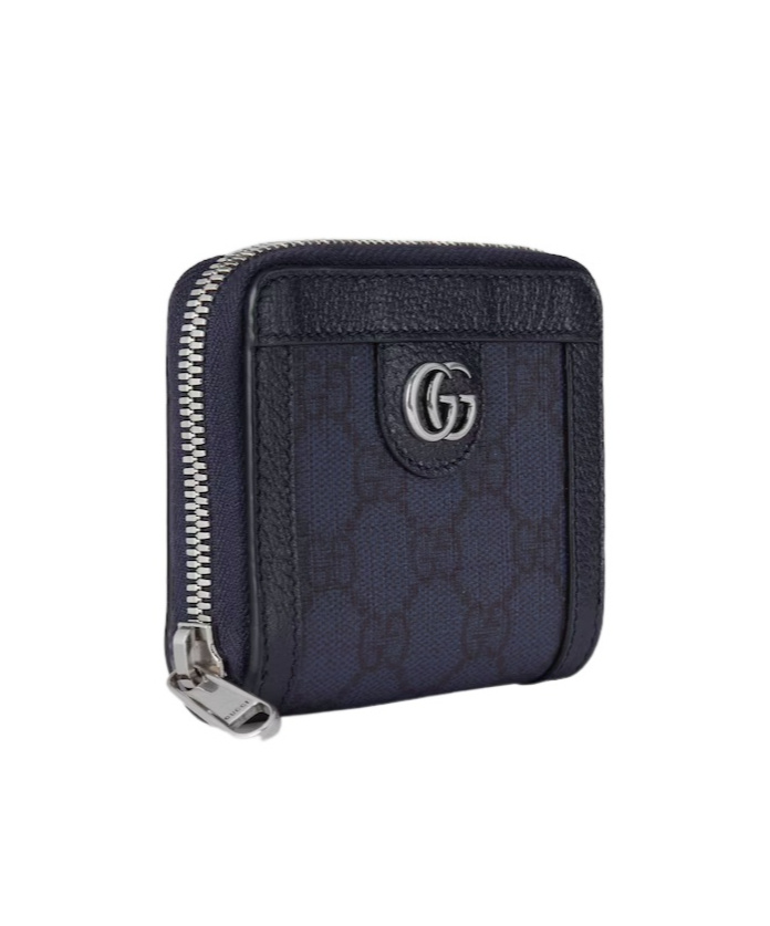 Gucci Ophidia Zipper Wallet In Black