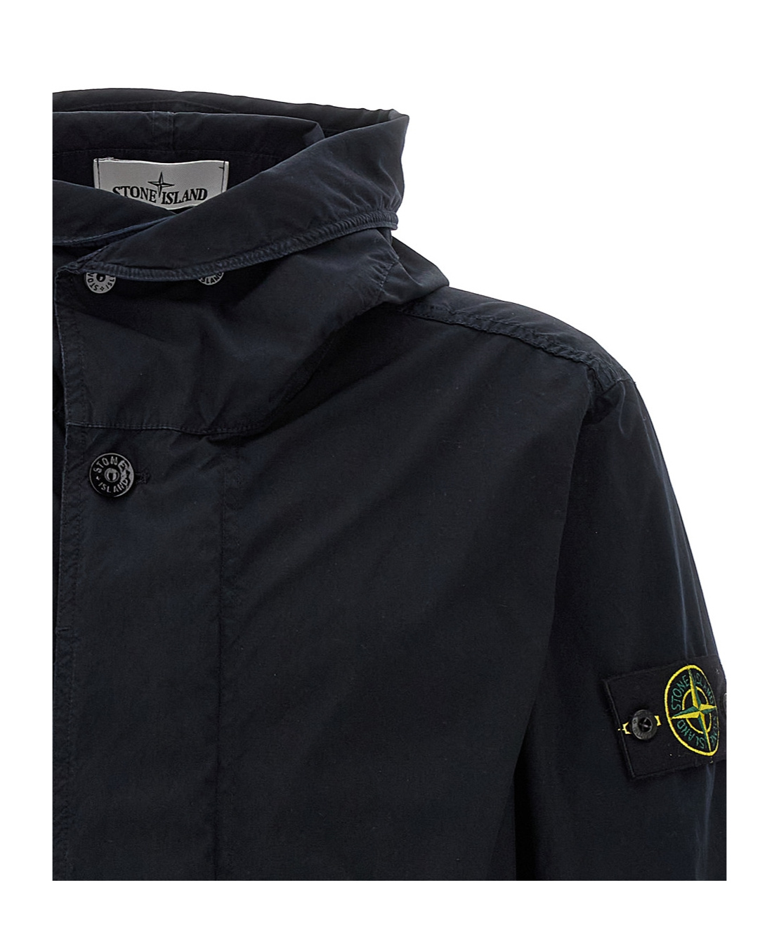 Stone Island Light Compact Touch Poly-tc Casual Jackets And Parka Blue In Blue