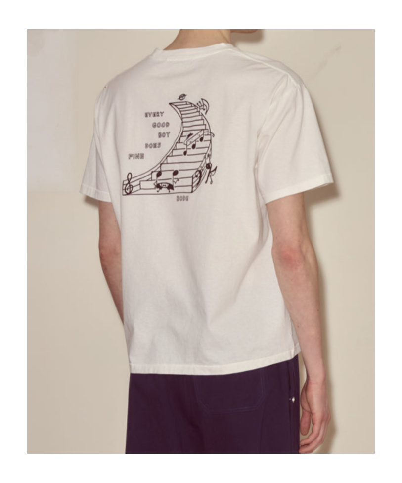 Bode Composer Embroidered-graphic T-shirt In Neutral