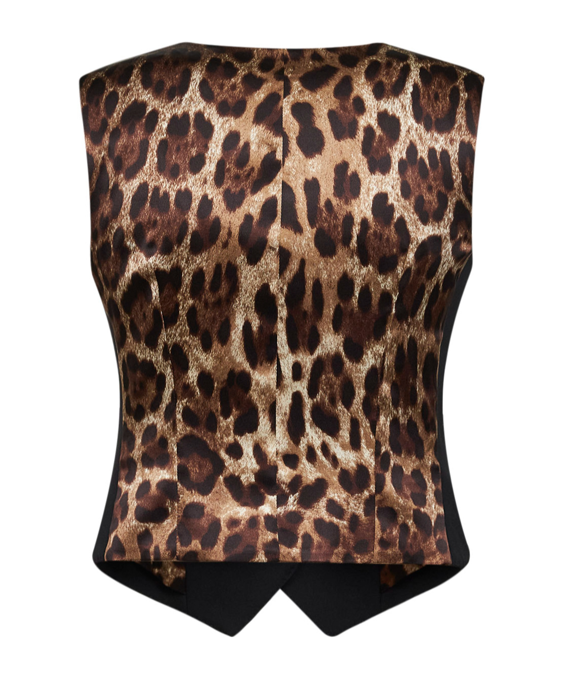 Dolce & Gabbana Button-up Vest In Black