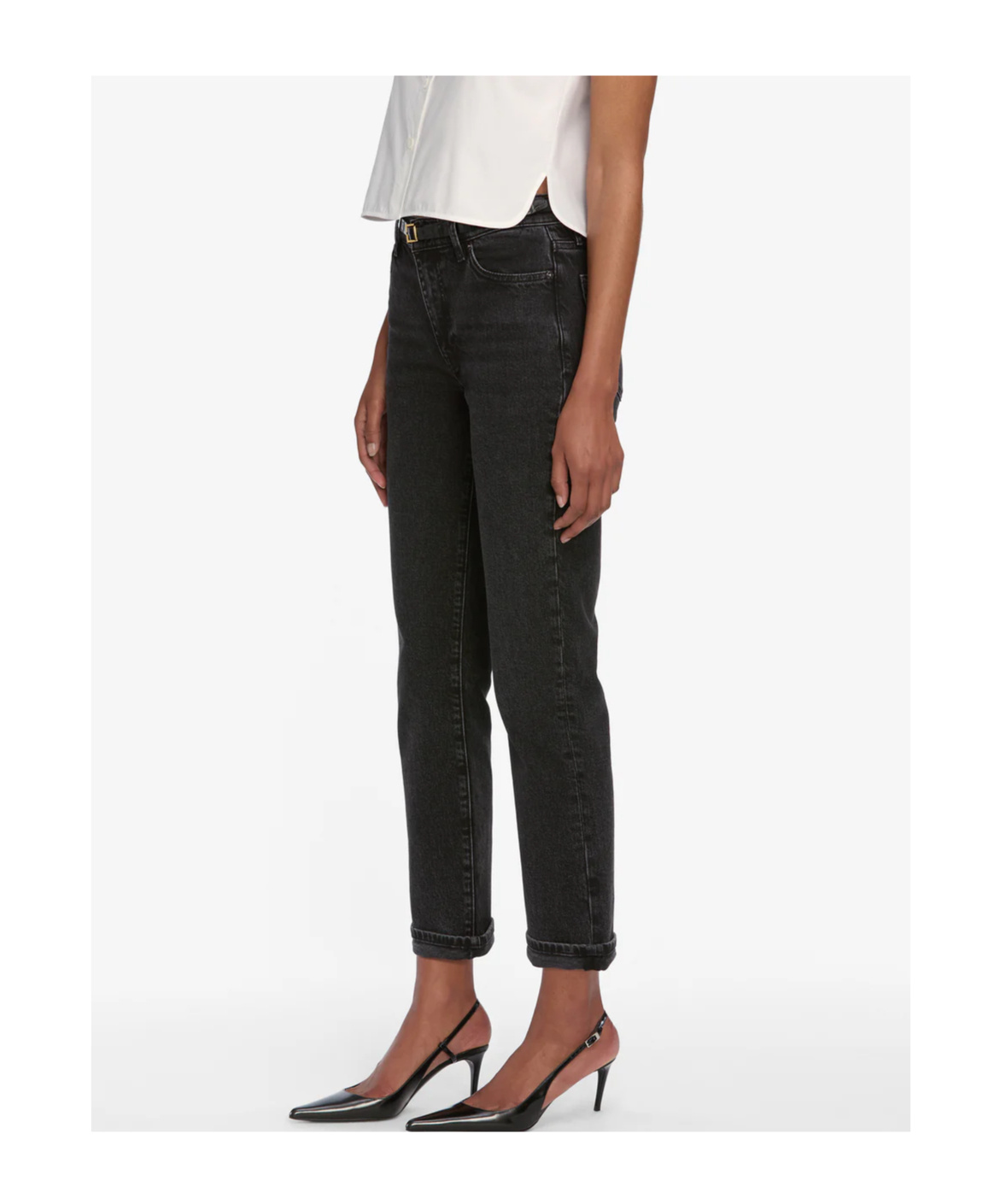 Frame Mid-rise Slim-fit Jeans In Brown