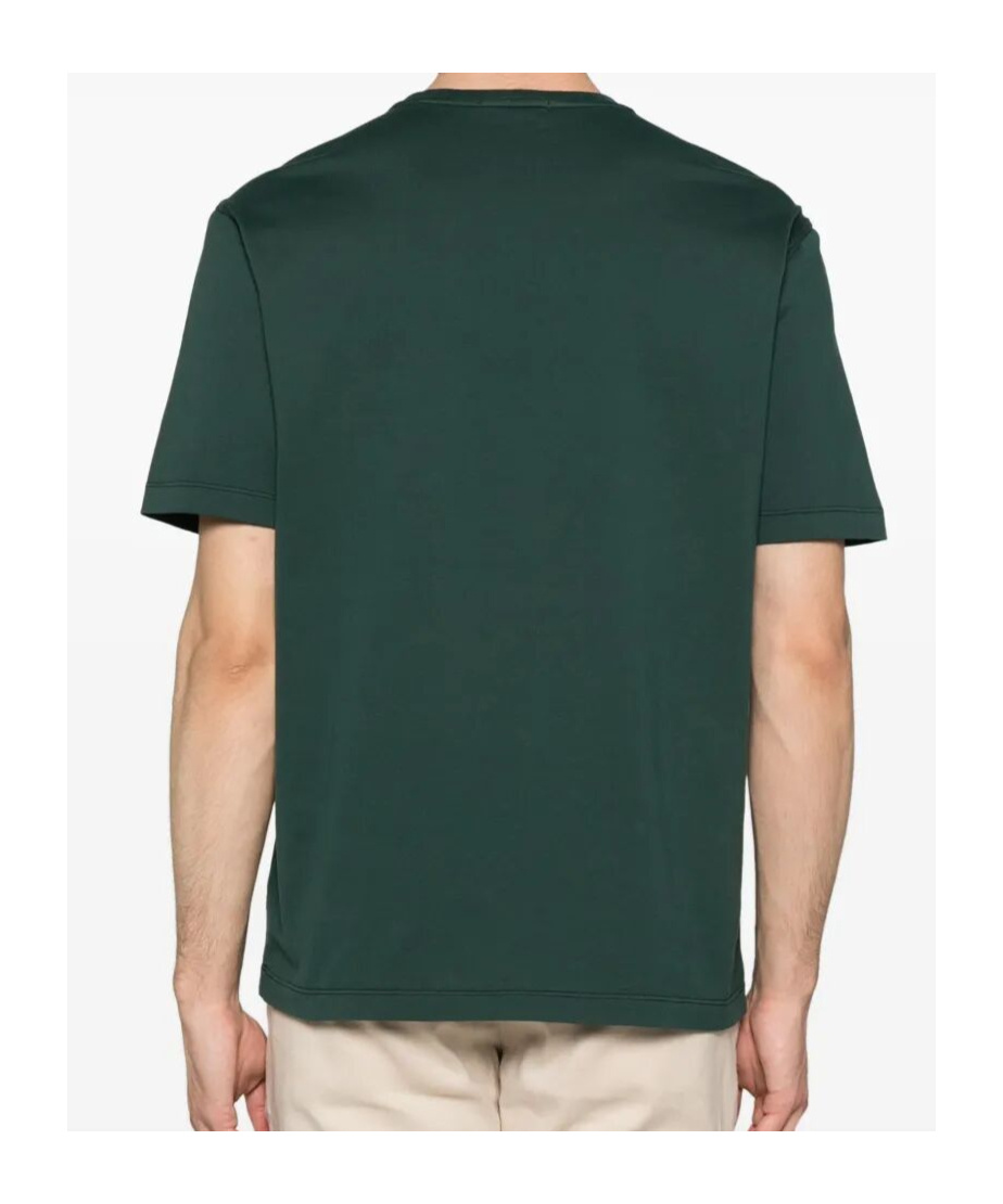 Roberto Collina Crew Neck Cotton T-shirt Clothing In Foresta