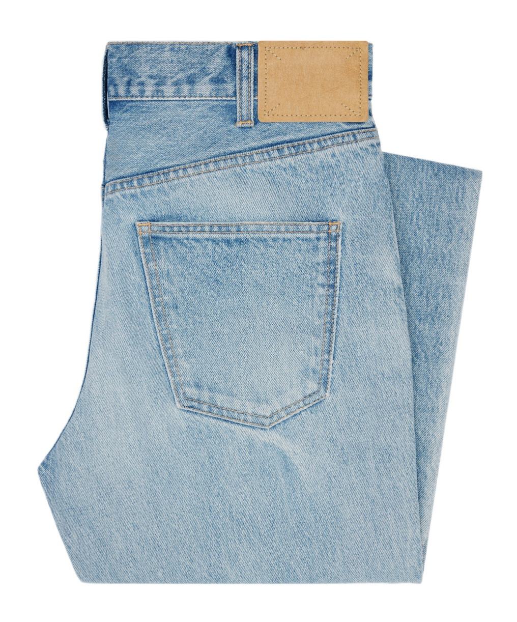Celine Eclipse Washed Jeans In Blue