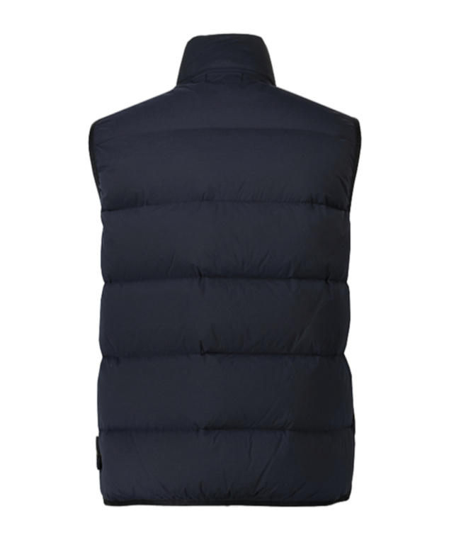 Stone Island Compass-badge Padded Gilet In Blue