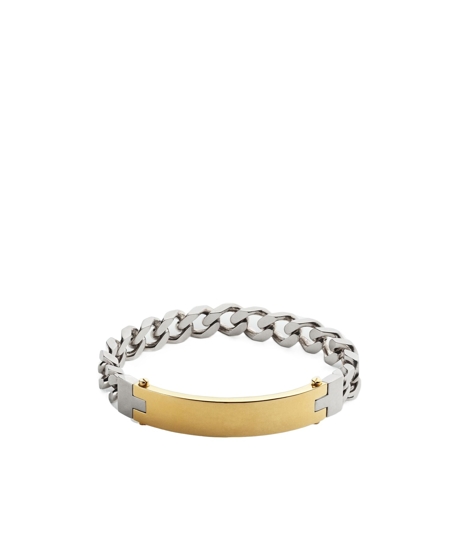 Bottega Veneta Interlocking Chain Bracelet In Silver/gold