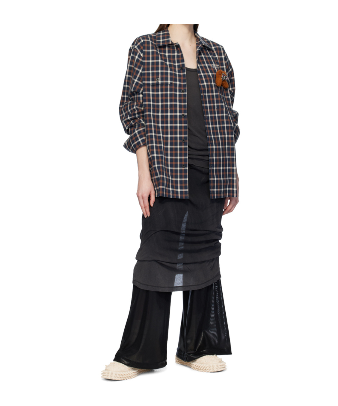 Doublet Curb Chain Trousers In Black