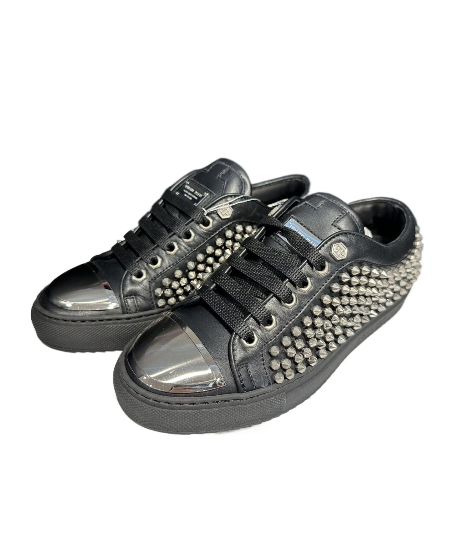 PHILIPP PLEIN LOGO RIVET LOW-CUT CASUAL SHOES 