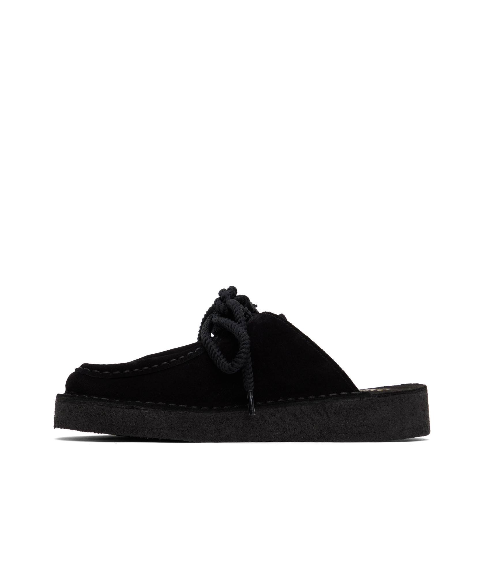 Clarks Lace-up Mules In Black