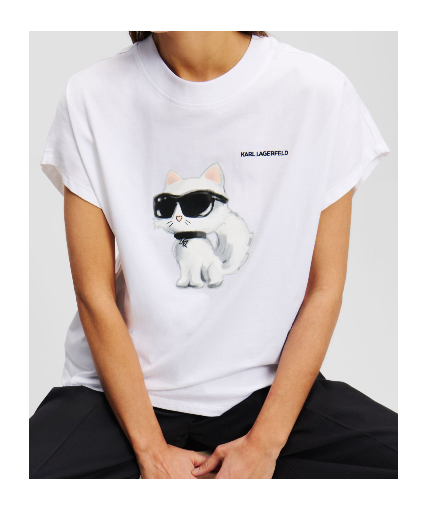 Karl Lagerfeld Oversized T-shirt In White
