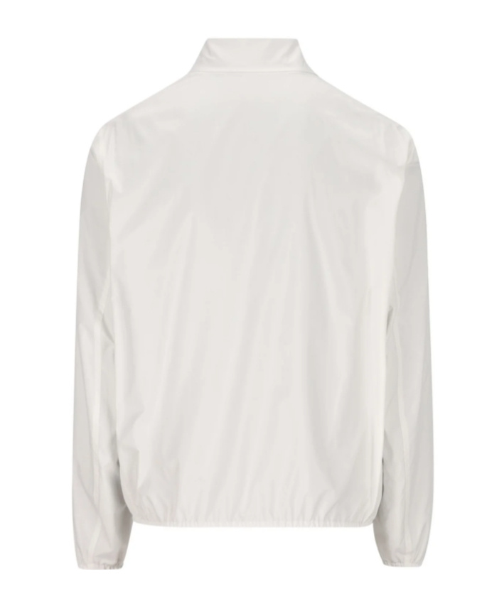 Herno Reversible Nylon And Cotton Jacket With Double Slider Zip Closure In White