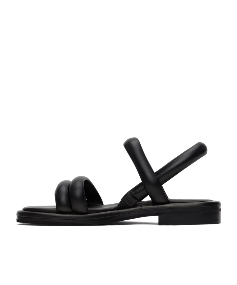See By Chloé Black Suzan Flat Sandals In Black