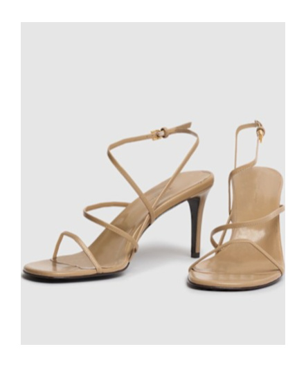KHAITE LOOP HIGH-HEELED SANDALS