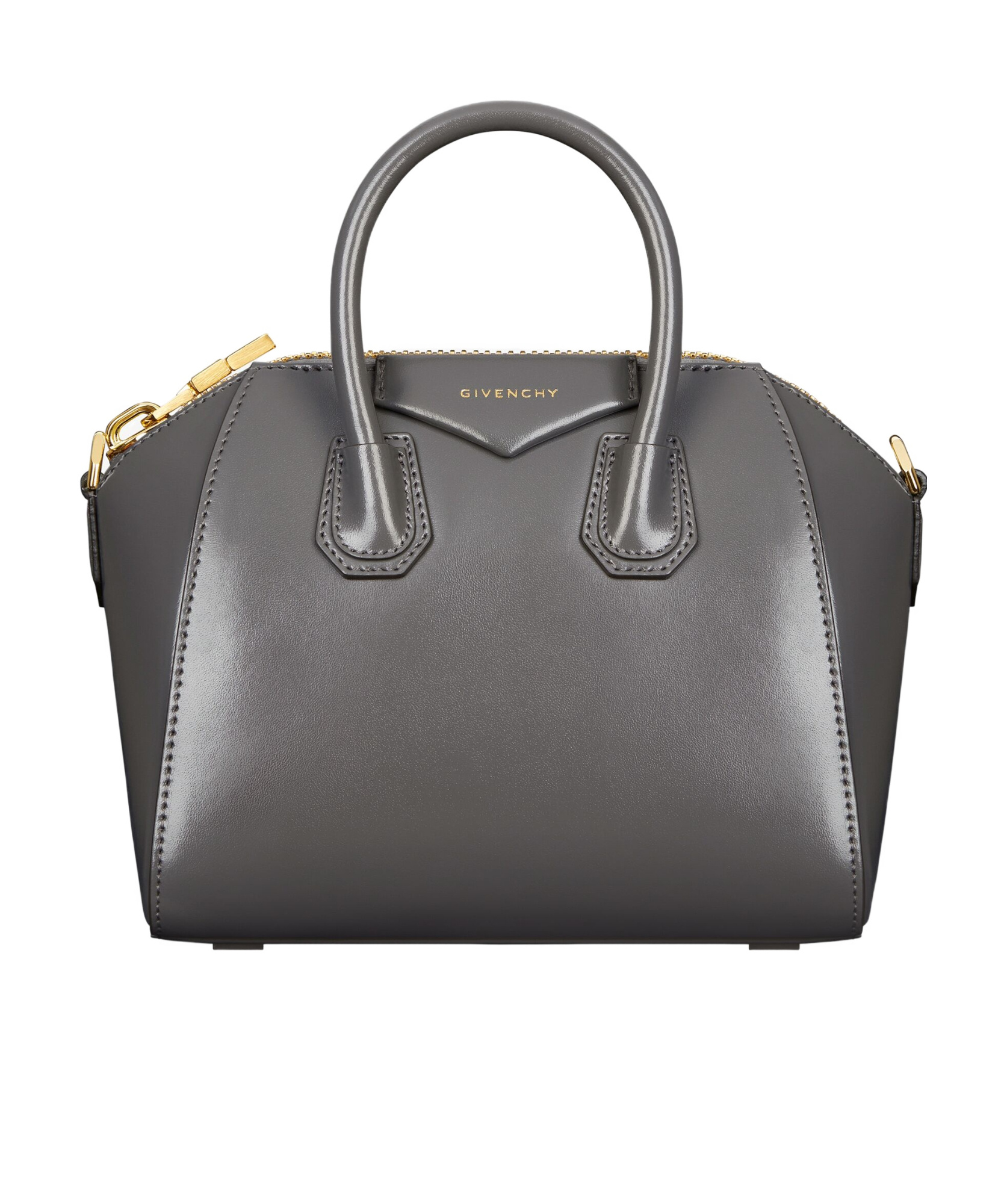 Givenchy Mini Antigona Shoulder Bag In Gray