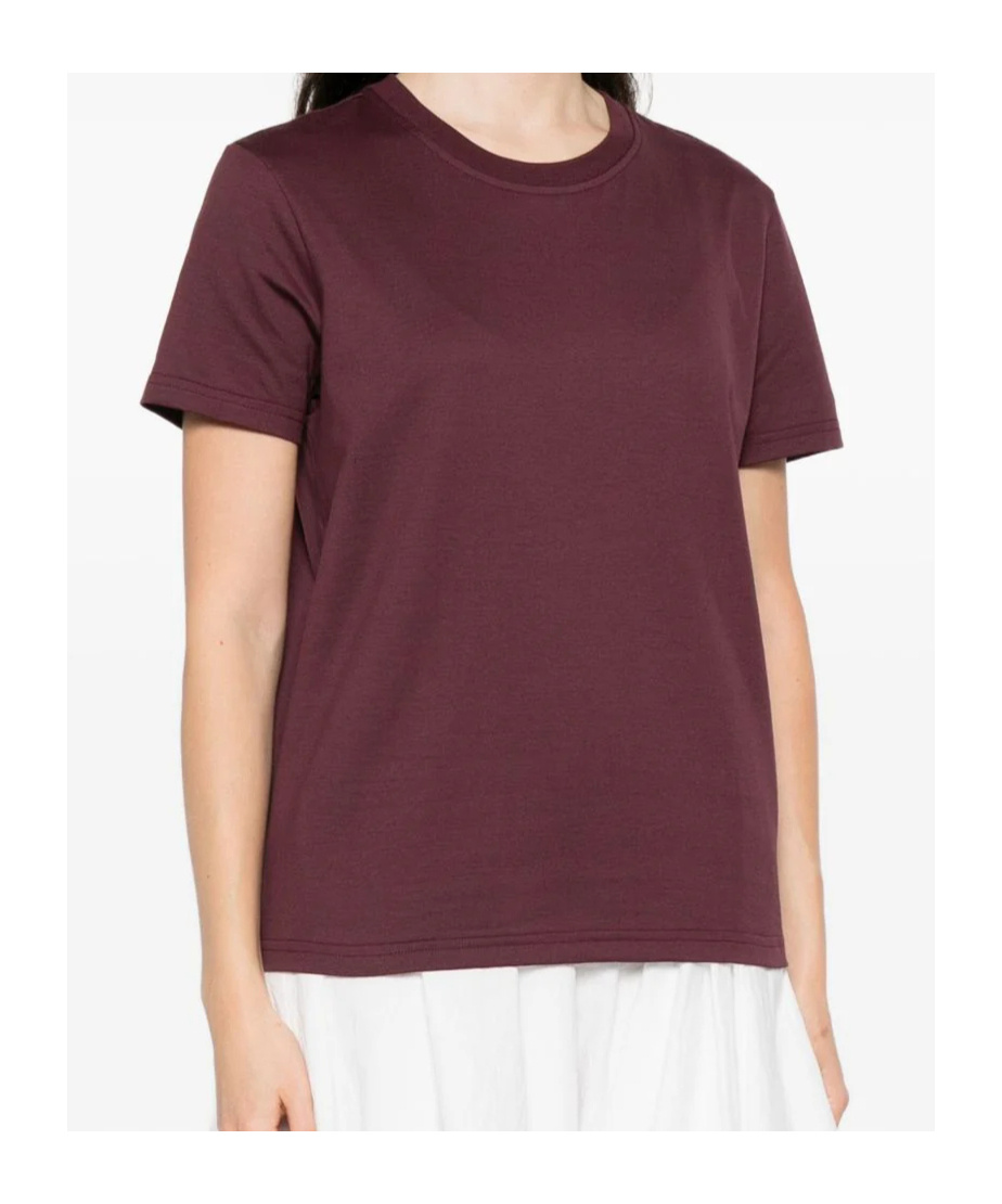Lanvin Keyhole Tie-detail Top In Burgundy