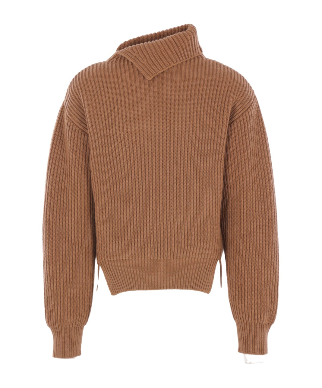 Jil Sander Long-sleeved Sweater In Brown