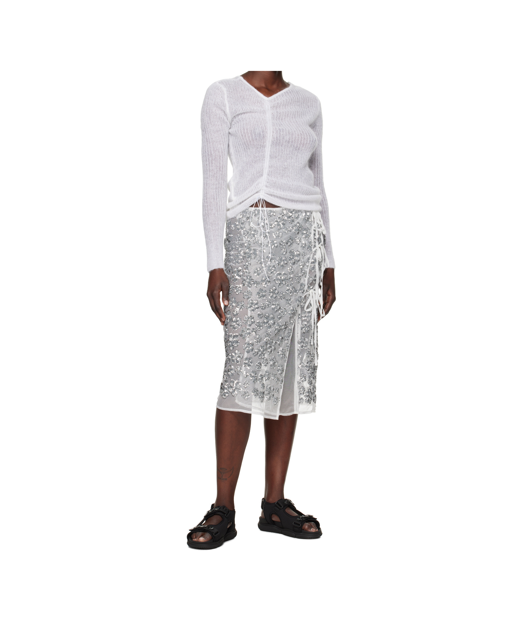 Cecilie Bahnsen White Ussi Sweater