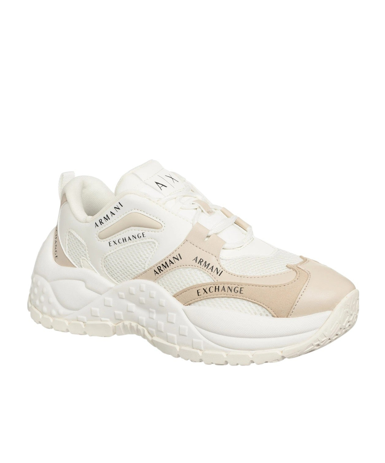 ARMANI EXCHANGE LOGO-PRINT SNEAKERS