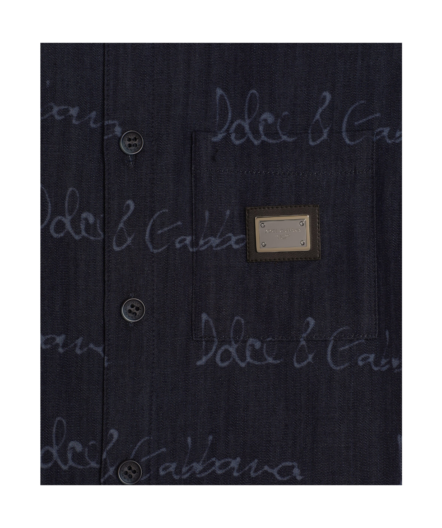 Dolce & Gabbana Logo-print Shirt In Tannin