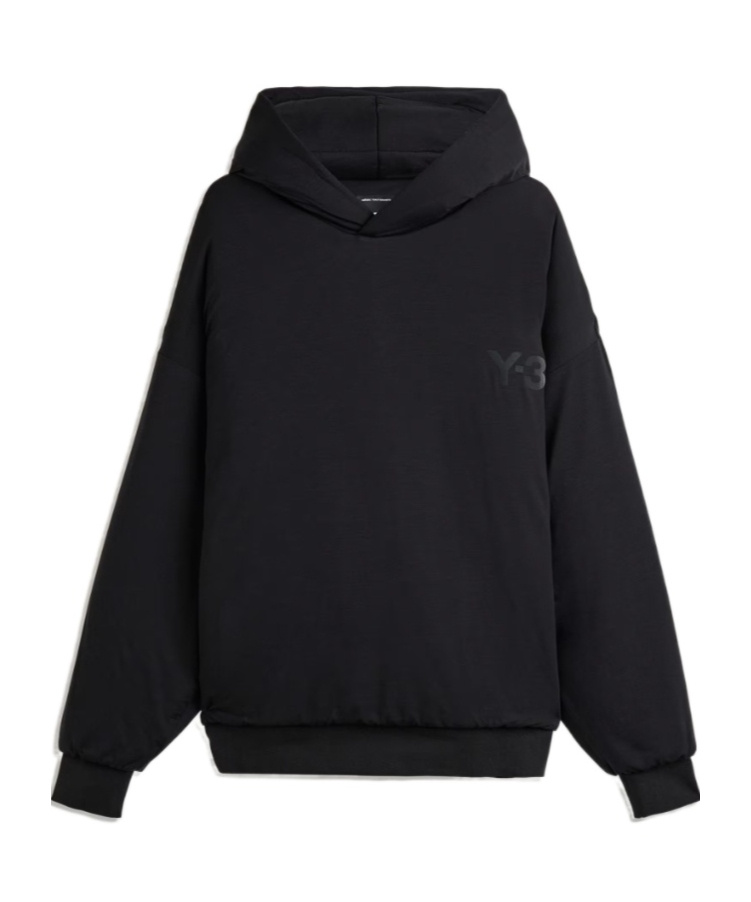 Y-3 Padded Hoodie With Hood And Long Sleeves In Black